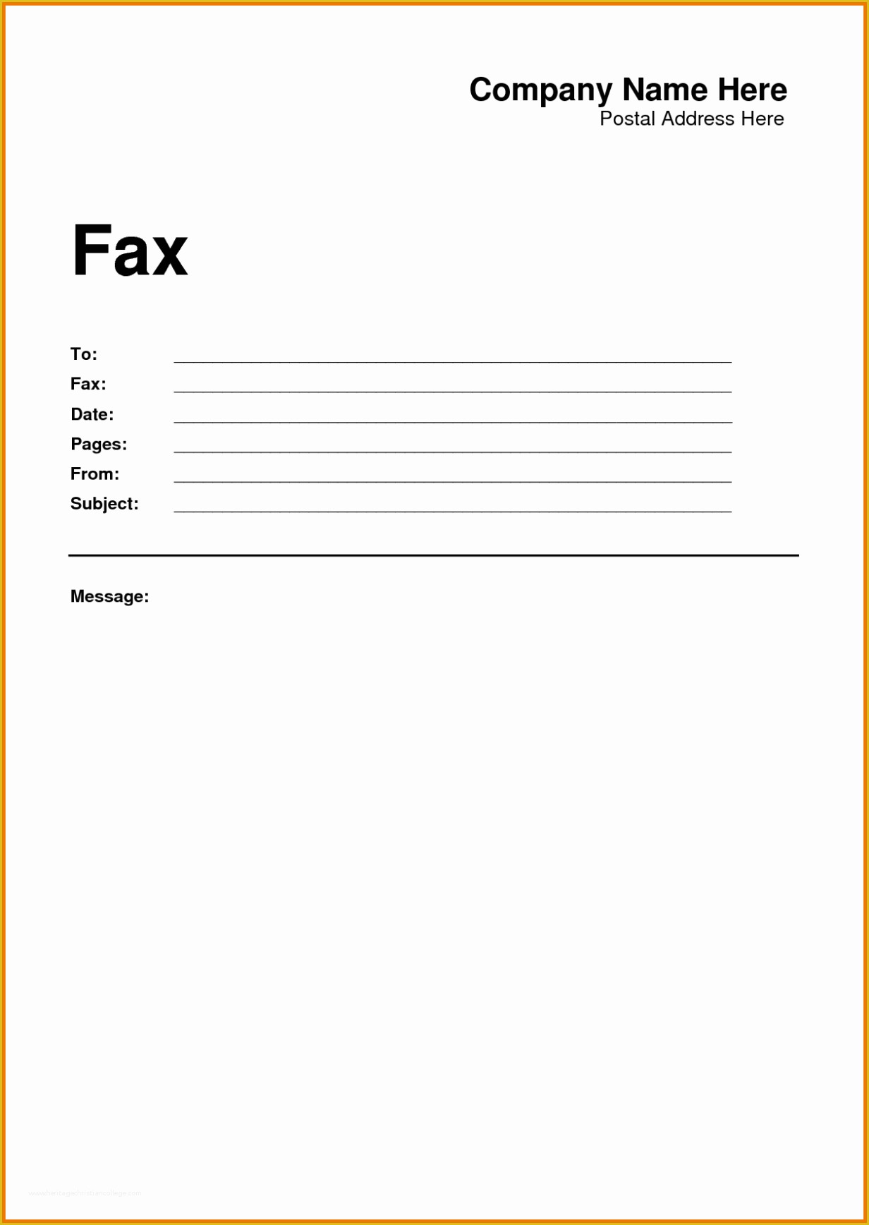 Fax Template Free Of Personal Fax Cover Sheet Kayskehauk