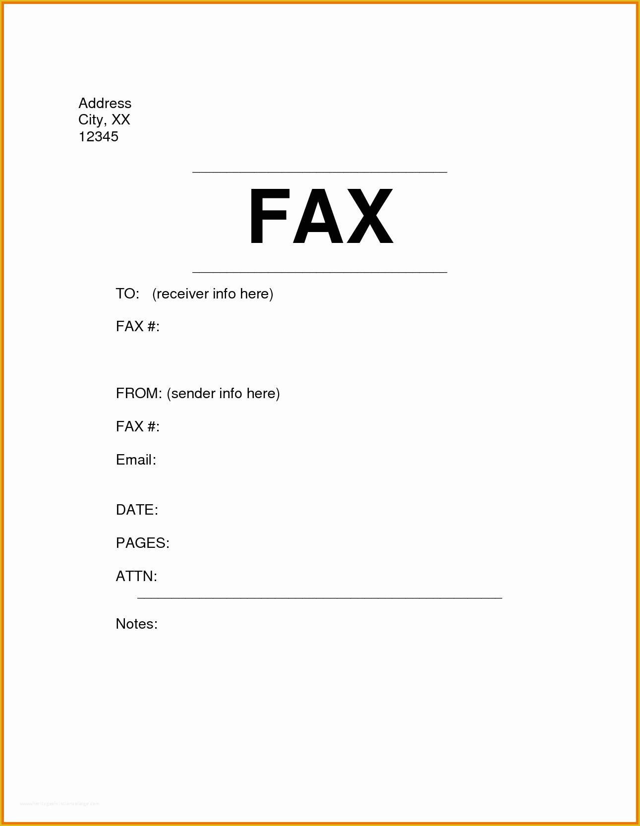 Fax Template Free Of Sample Fax Cover Sheet Staruptalent