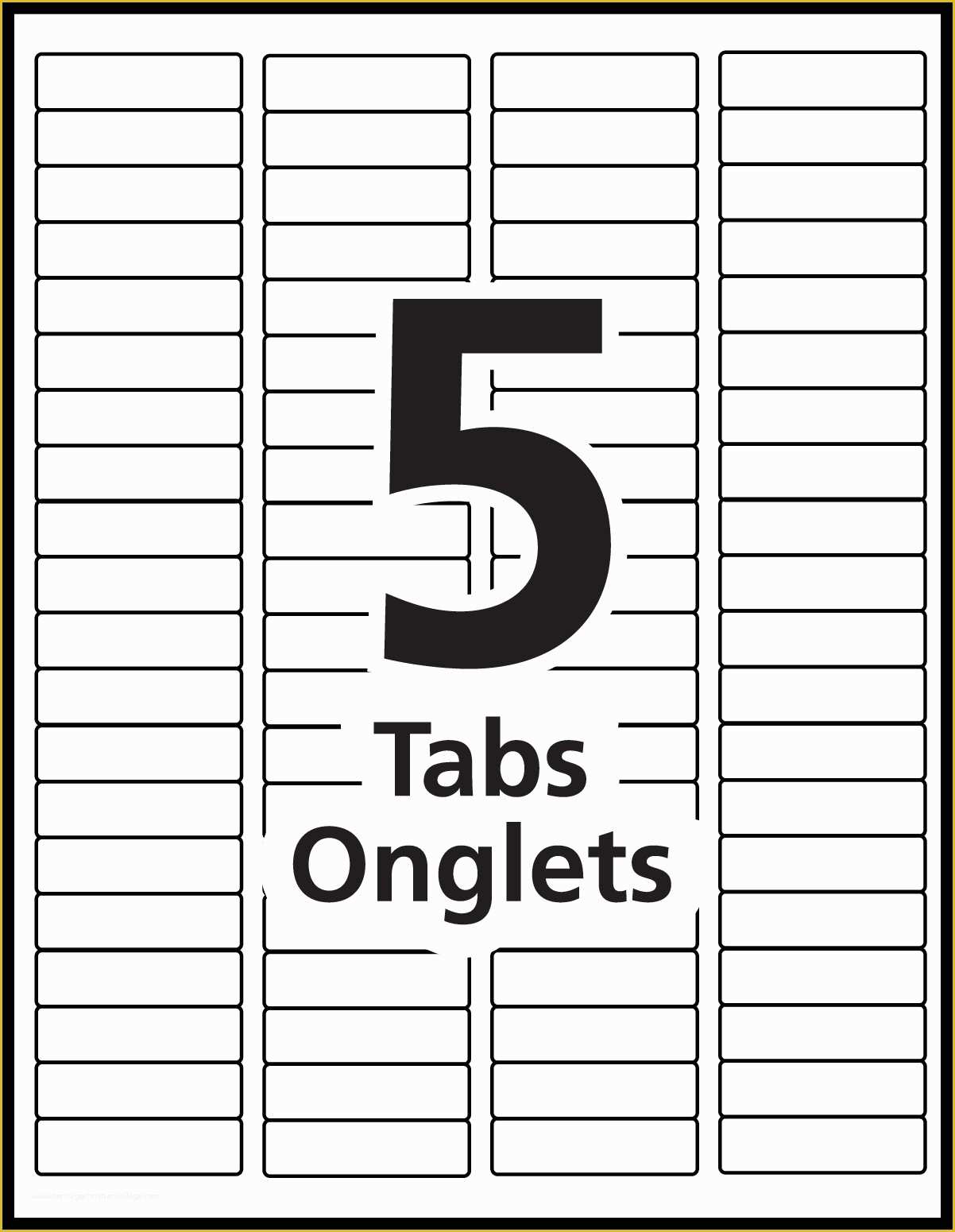 File Folder Tabs Template Free Of Index Maker Dividers Templates