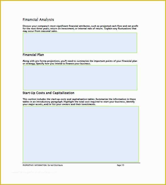 Financial Advisor Business Plan Template Free Of Business Plan Template for Financial Advisors