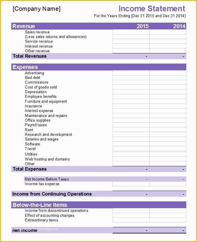 Financial Statement Excel Template Free Download Of 27 Financial Statement Templates Pdf Doc