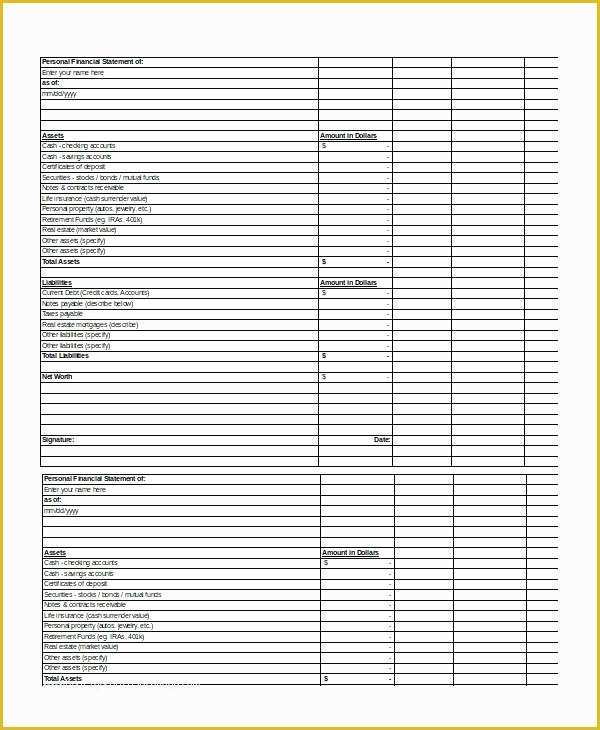 Financial Statement Excel Template Free Download Of Download Financial Statements to Excel Personal Statement