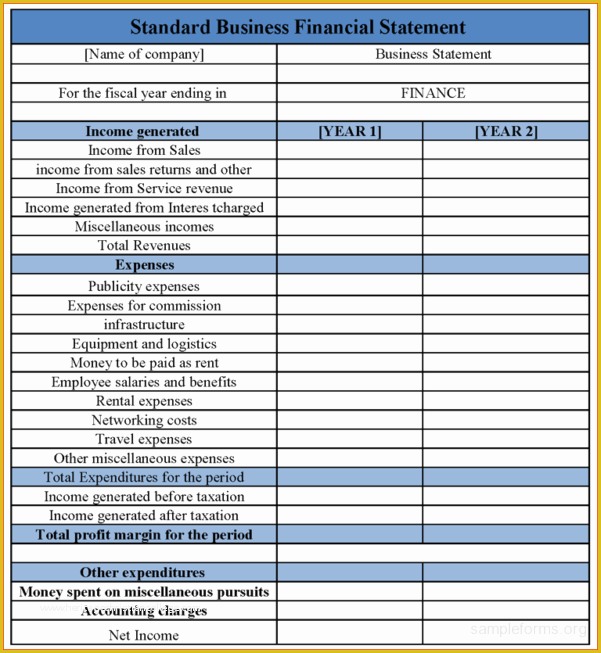 Financial Statement Excel Template Free Download Of Financial Statements Templates Finance Spreadsheet In E