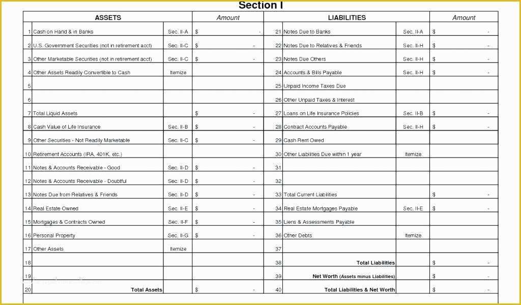 Financial Statement Excel Template Free Download Of Personal Financial Statement Excel Template Personal