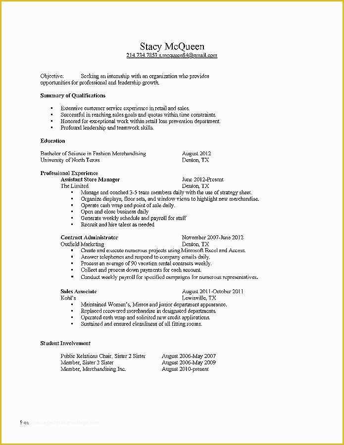 First Job Resume Template Free Of 1st Resume Template