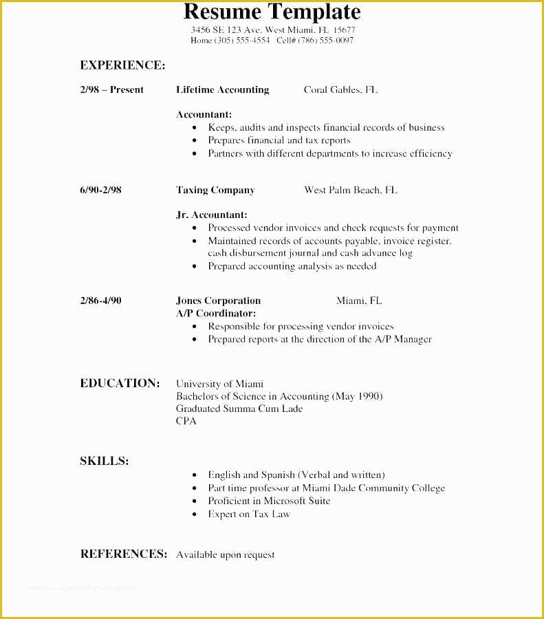 First Job Resume Template Free Of Beaufiful Resume Templates for First Job Gallery