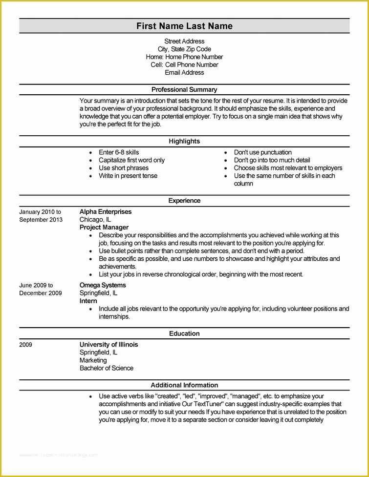 First Job Resume Template Free Of Entry Level Resume Templates to Impress Any Employer