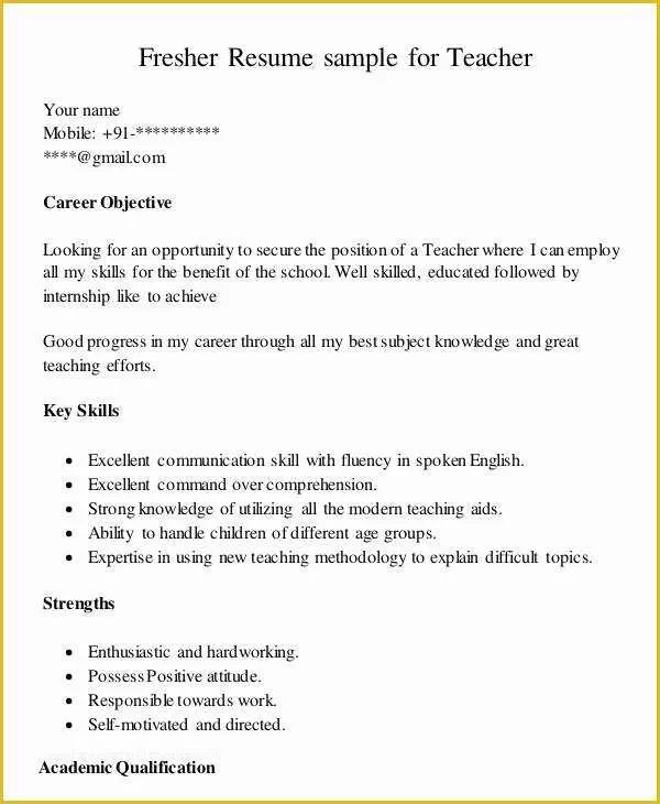 First Job Resume Template Free Of First Job Resume 7 Free Word Pdf Documents Download