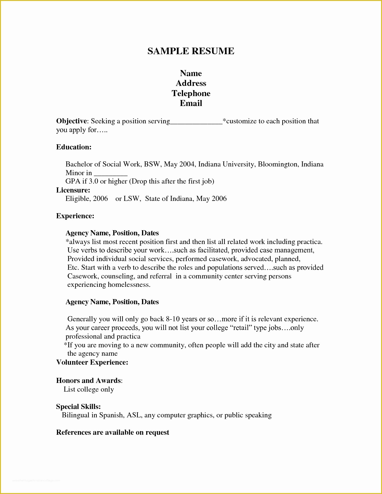 First Job Resume Template Free Of Job Resume Templates First Job Resume Sample