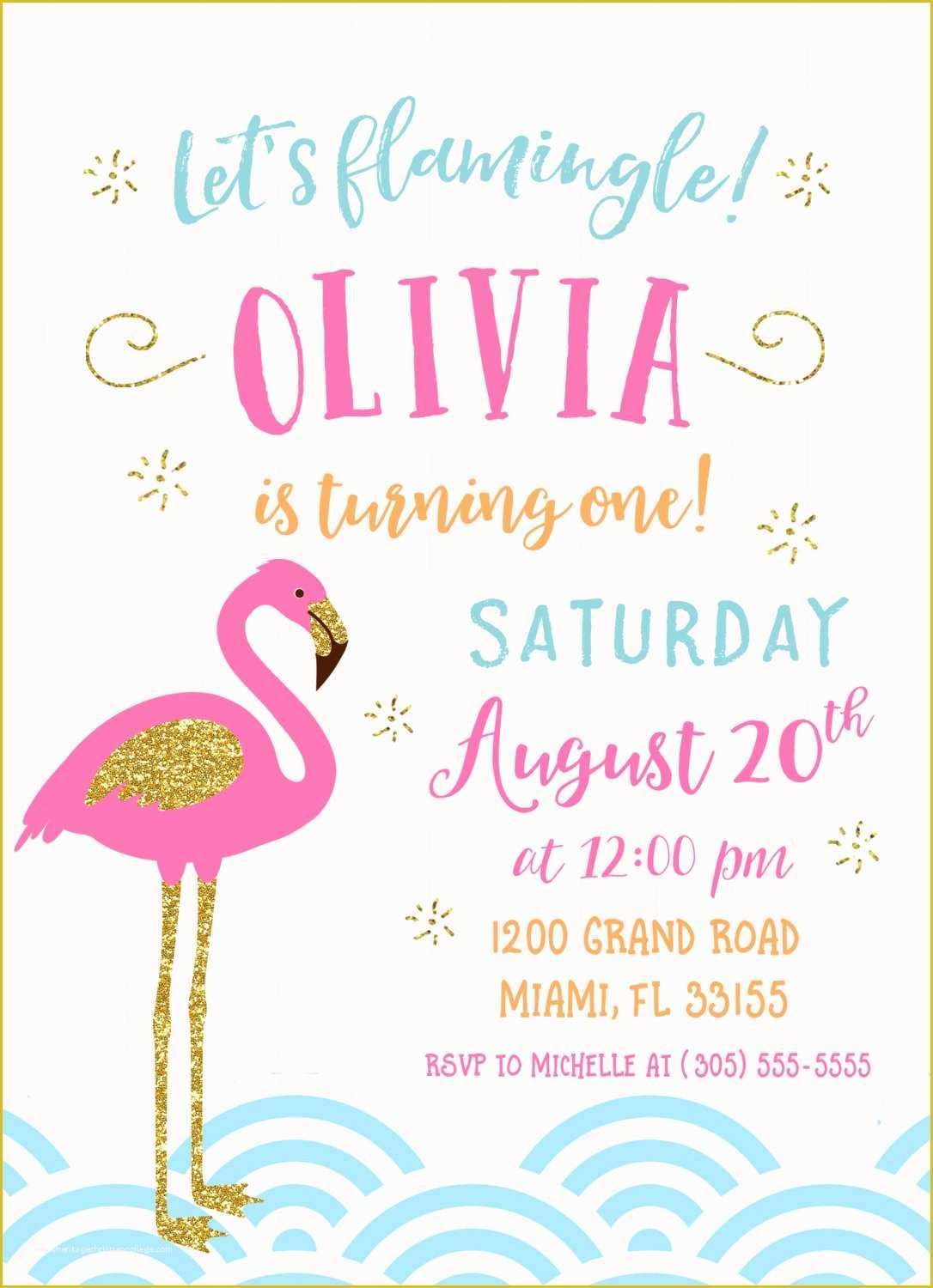 Flamingo Invitation Template Free Of Flamingo Invitation Let S Flamingle Invitation Flamingo