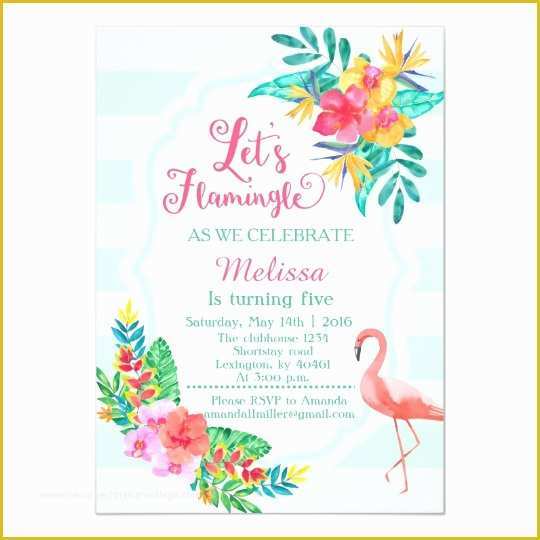 Flamingo Invitation Template Free Of Let S Flamingle Flamingo Invitation