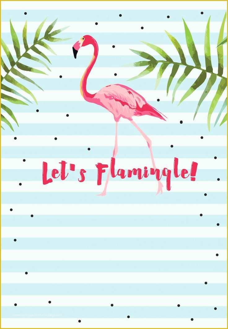Flamingo Invitation Template Free Of Let S Flamingle Free Printable Bridal Shower Invitation