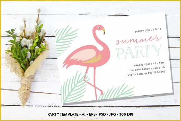 Flamingo Invitation Template Free Of Sample iftar Party Invitation Letter Designtube