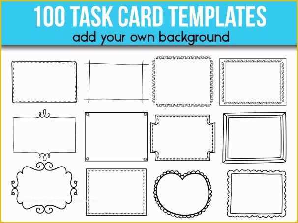 Flashcard Template Free Of 100 Task Card Templates Editable Flash Card Templates by