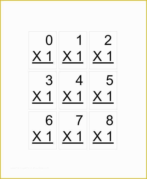 Flashcard Template Free Of 12 Flash Card Samples