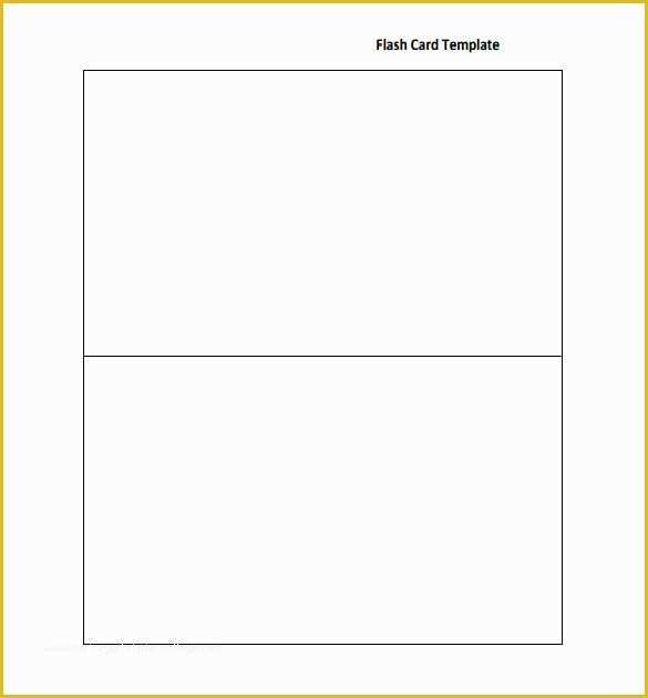 Flashcard Template Free Of Flash Card Template 12 Download Documents In