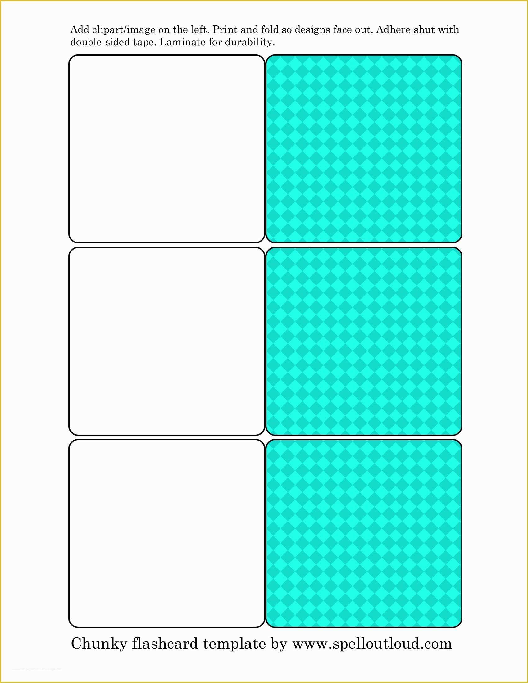 Flashcard Template Free Of Flash Card Template