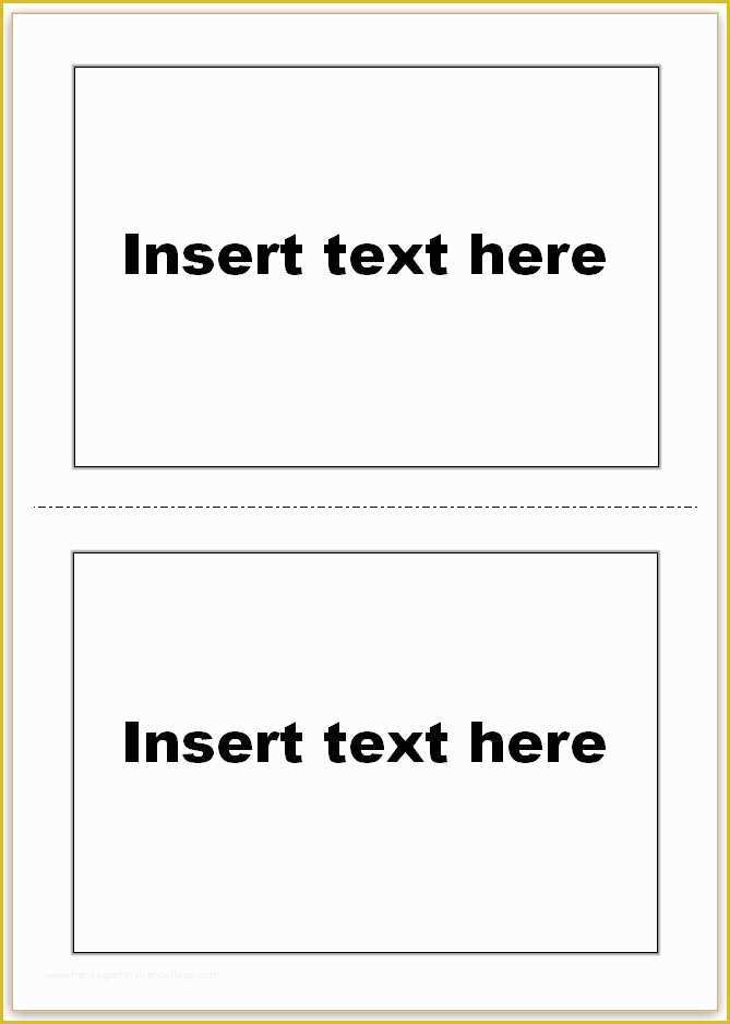 Flashcard Template Free Of Vocabulary Flash Cards Using Ms Word