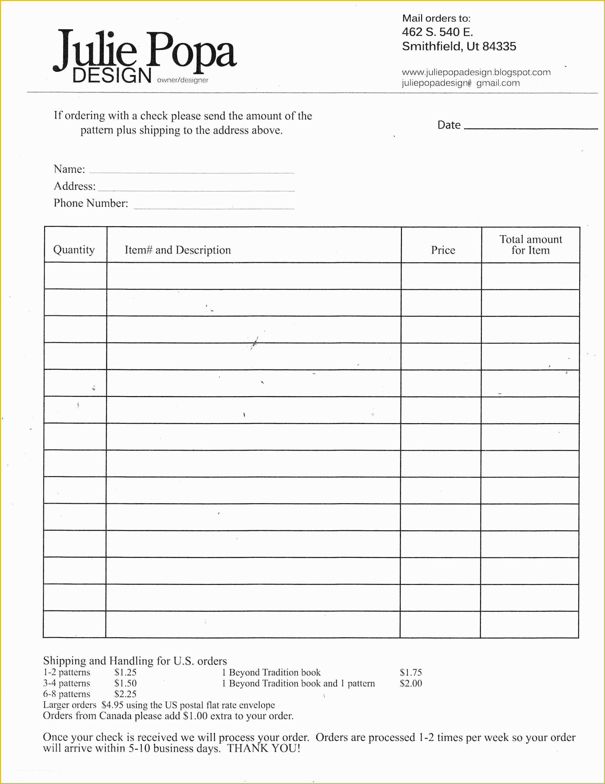 Food order form Template Free Download Of 15 Lovely Food order form Template Free Download