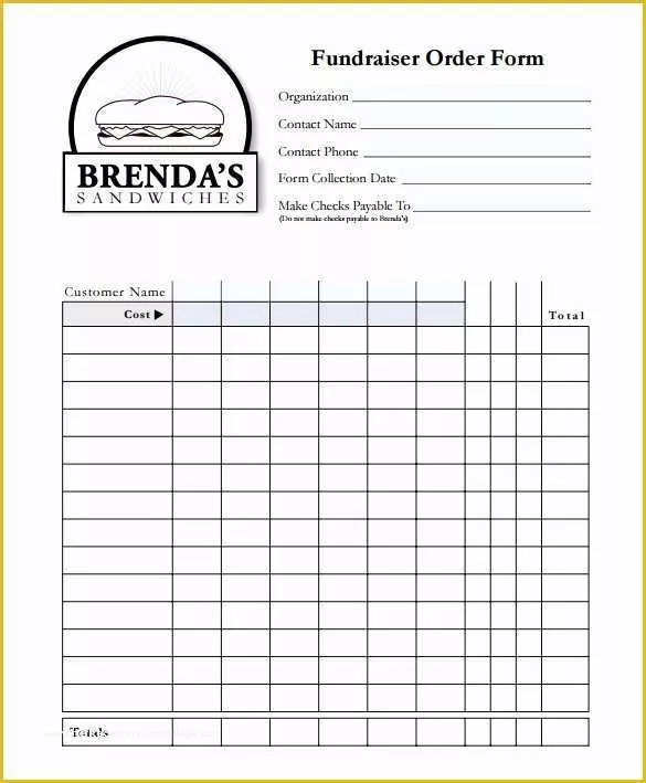 Food order form Template Free Download Of 29 order form Templates Pdf Doc Excel