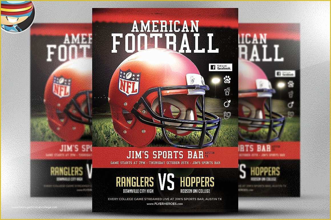 Football Flyer Template Free Of American Football Flyer Template 1 Flyer Templates