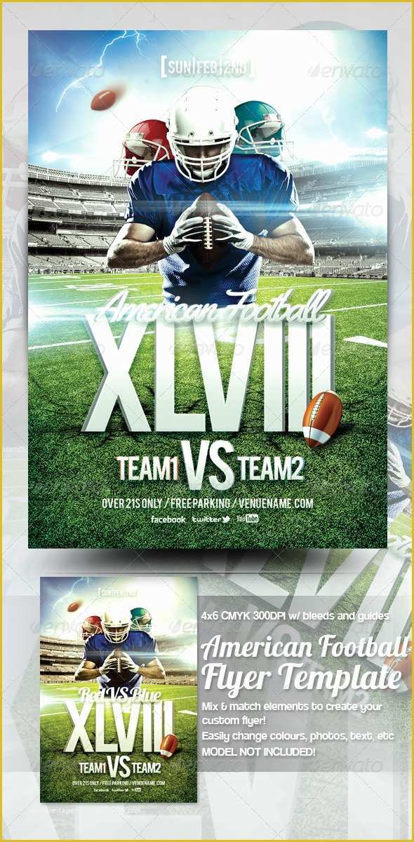 Football Flyer Template Free Of American Football Flyer Template by Mrkra