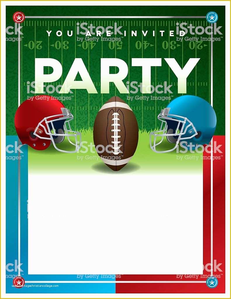 Football Flyer Template Free Of American Football Party Flyer Template Stock Vector Art