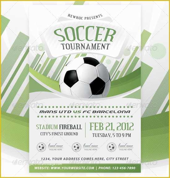 Football Flyer Template Free Of Sports Flyers Templates top 20 soccer Football Flyer