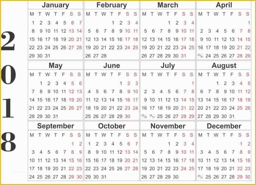 Free 12 Month Calendar Template Of 12 Month Calendar Template 2018