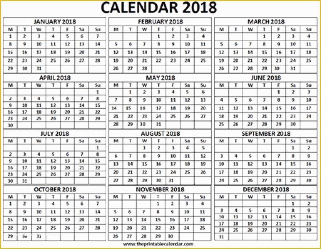 Free 12 Month Calendar Template Of 2018 December Calendar Printable E Page