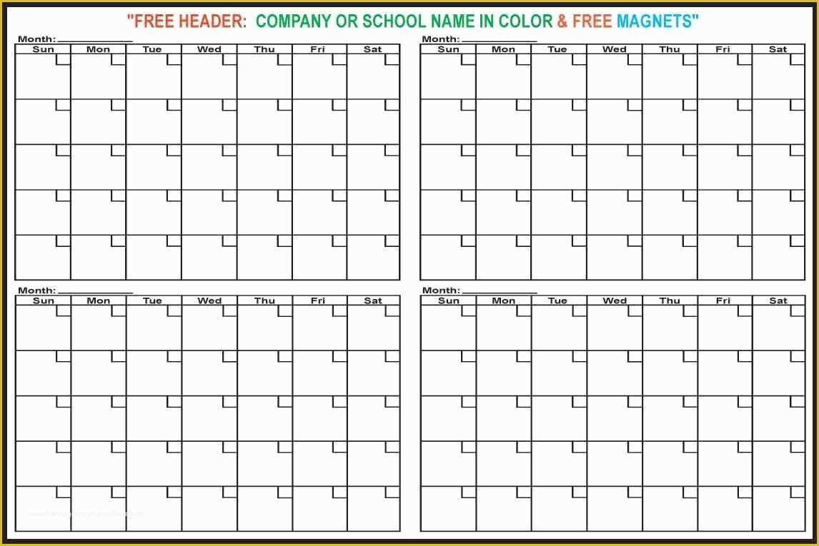 Free 12 Month Calendar Template Of Blank 12 Month Calendar
