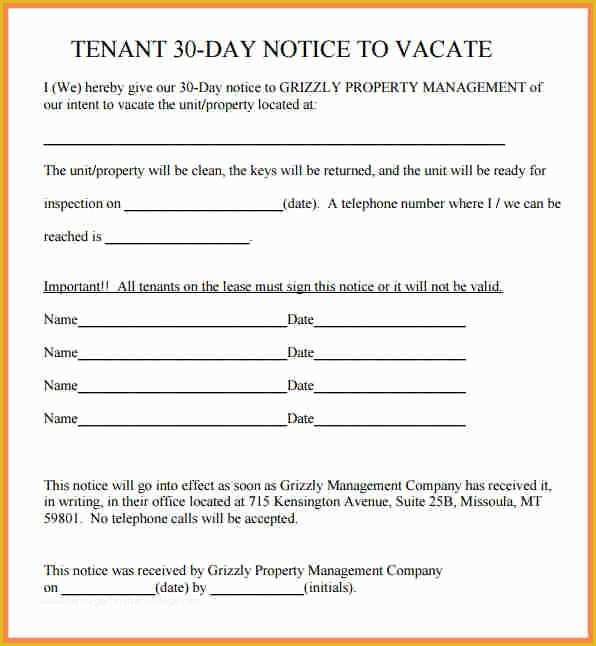 120 Day Notice To Sell California Template