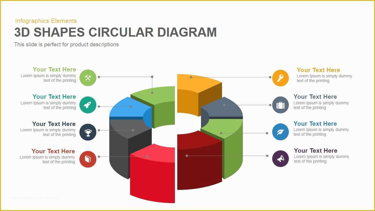 Free 3d Animated Powerpoint Templates Of 3d Circular Diagram Powerpoint Template and Keynote