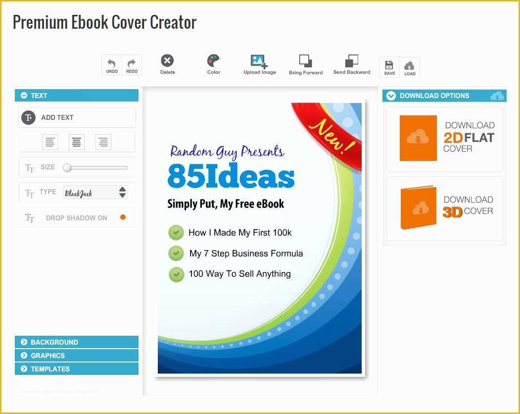 Free 3d Ebook Cover Templates Of top 5 Free Ebook Cover Creator 85ideas