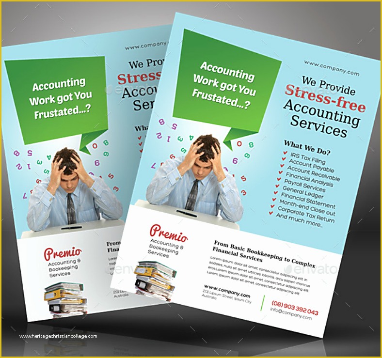 Free Accounting Flyers Templates Of 15 Accounting & Bookkeeping Services Flyer Templates