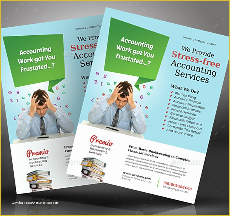 Free Accounting Flyers Templates Of 15 Accounting &amp; Bookkeeping Services Flyer Templates