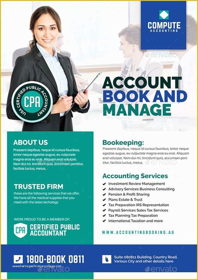 Free Accounting Flyers Templates Of 20 Best Accounting Firm Flyer Templates & Designs 2018