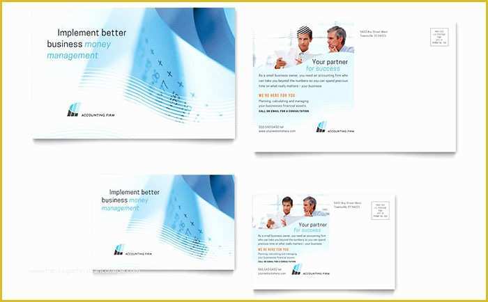 Free Accounting Flyers Templates Of Accounting Firm Postcard Template Design