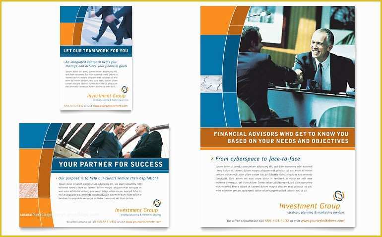 Free Accounting Flyers Templates Of Investment Services Flyer & Ad Template Word & Publisher