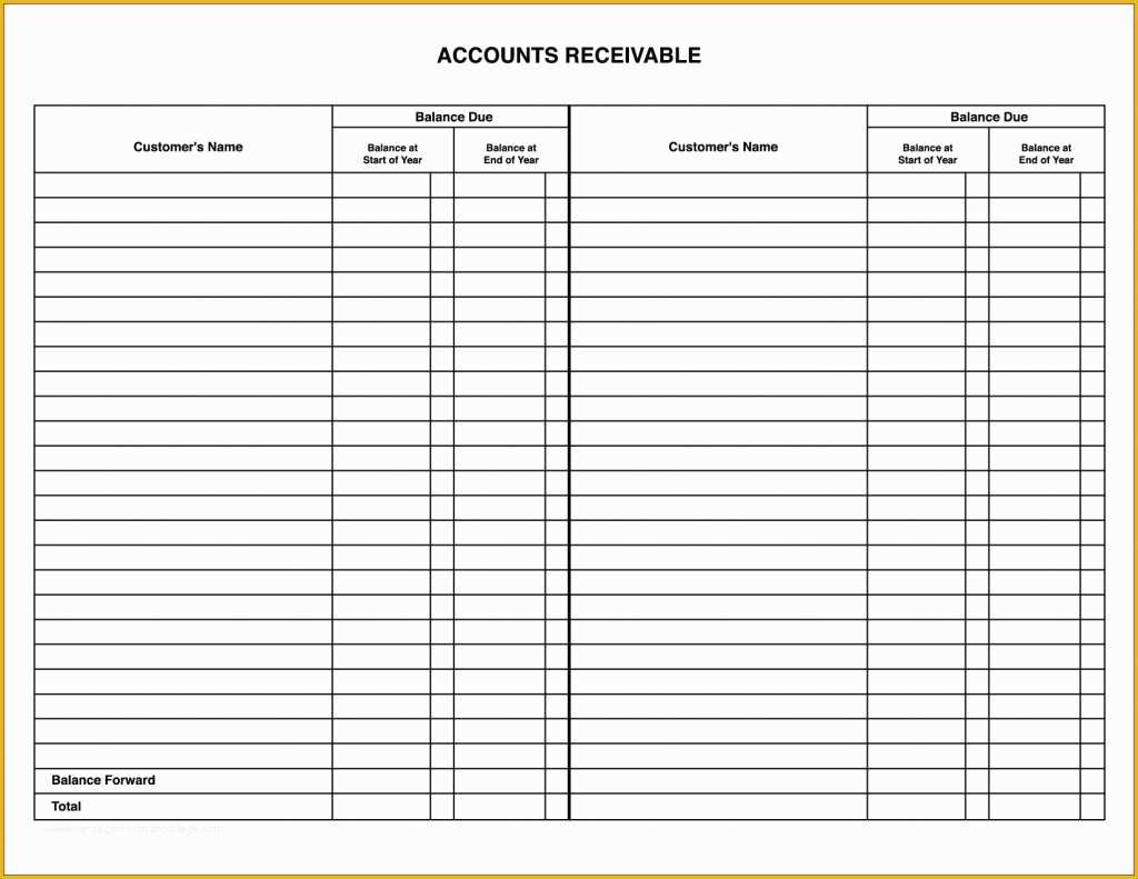 Free Accounts Receivable Template Of Account Payable Spreadsheet Lovely Accounts Receivable
