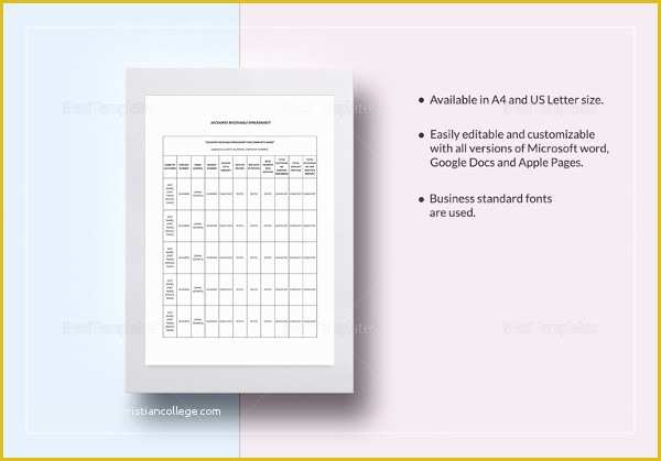 Free Accounts Receivable Template Of Spreadsheet Templates – 20 Free Excel Pdf Documents