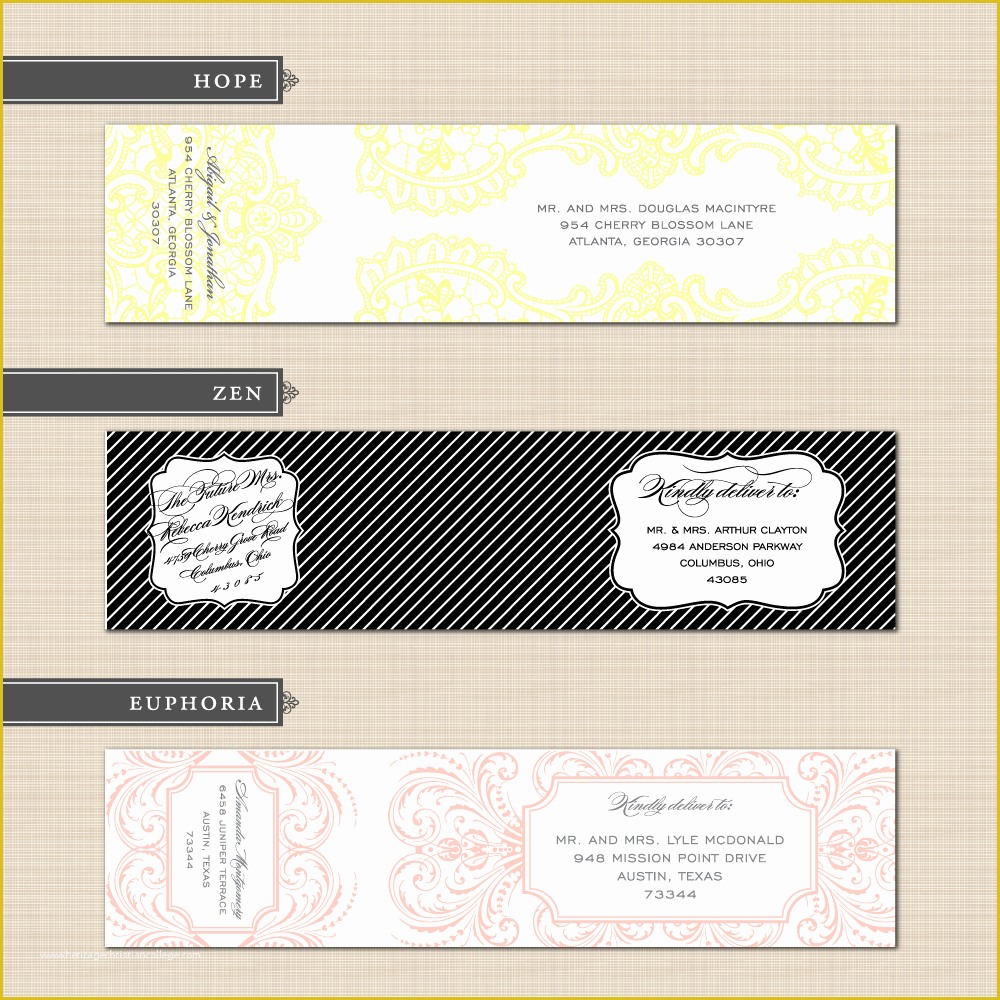 Free Address Label Design Templates Of 39 Stunning Template Designs for Address Labels Thogati