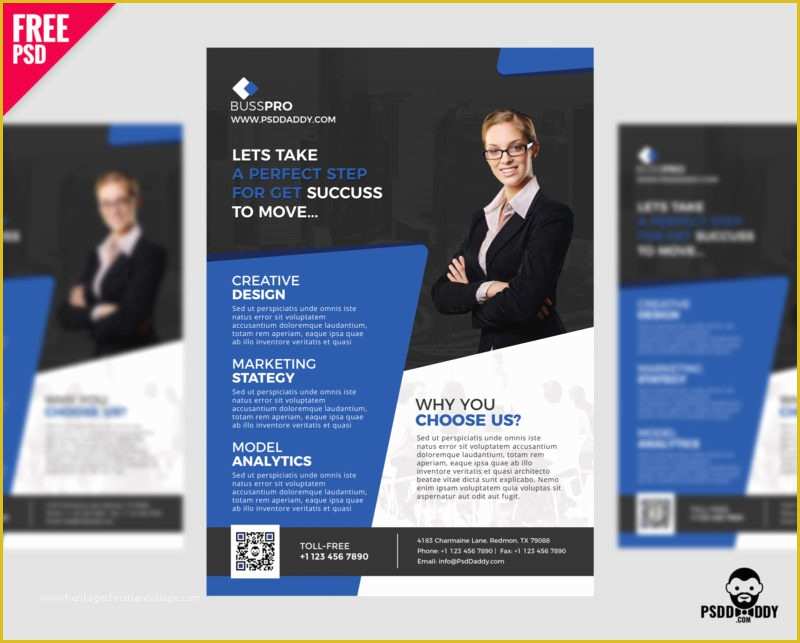 Free Advertising Flyer Design Templates Of Business Flyer Template Free Psd – Psddaddy