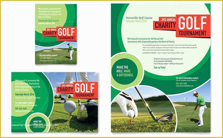 Free Advertising Flyer Design Templates Of Golf tournament Flyer & Ad Template Word & Publisher