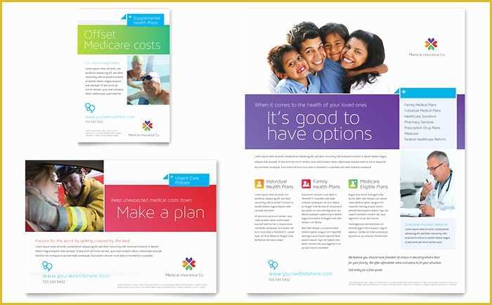 Free Advertising Flyer Design Templates Of Medical Insurance Flyer & Ad Template Design