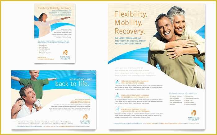 Free Advertising Flyer Design Templates Of Physical therapist Flyer & Ad Template Design