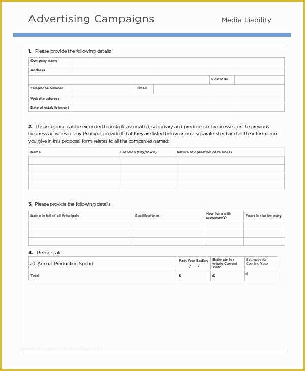 Free Advertising Proposal Template Of 9 Advertising Proposal Templates – Free Documents In Word