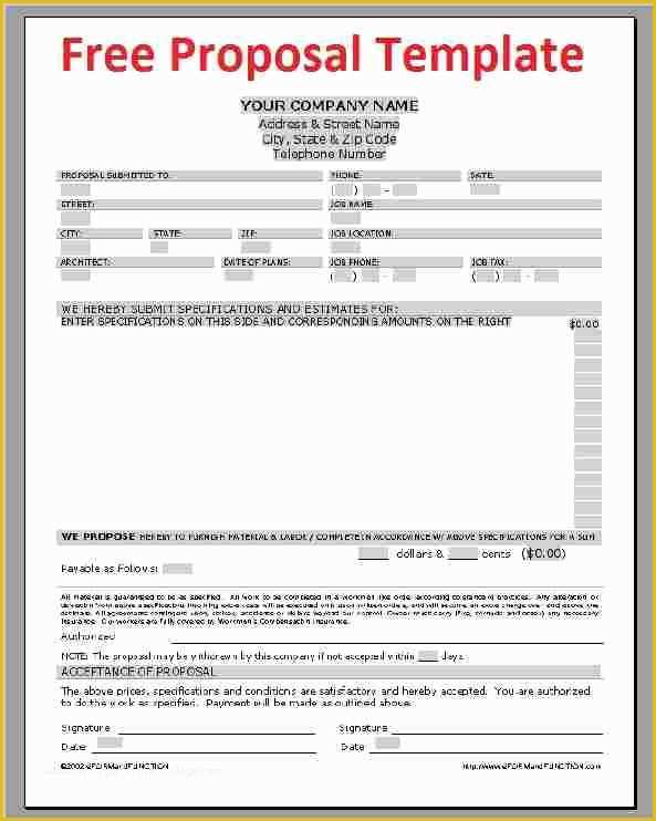 Free Advertising Proposal Template Of Proposal format Sample Business Proposal Templated
