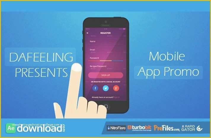 Free after Effect Promo Template Of after Effects App Presentation Template Free Download