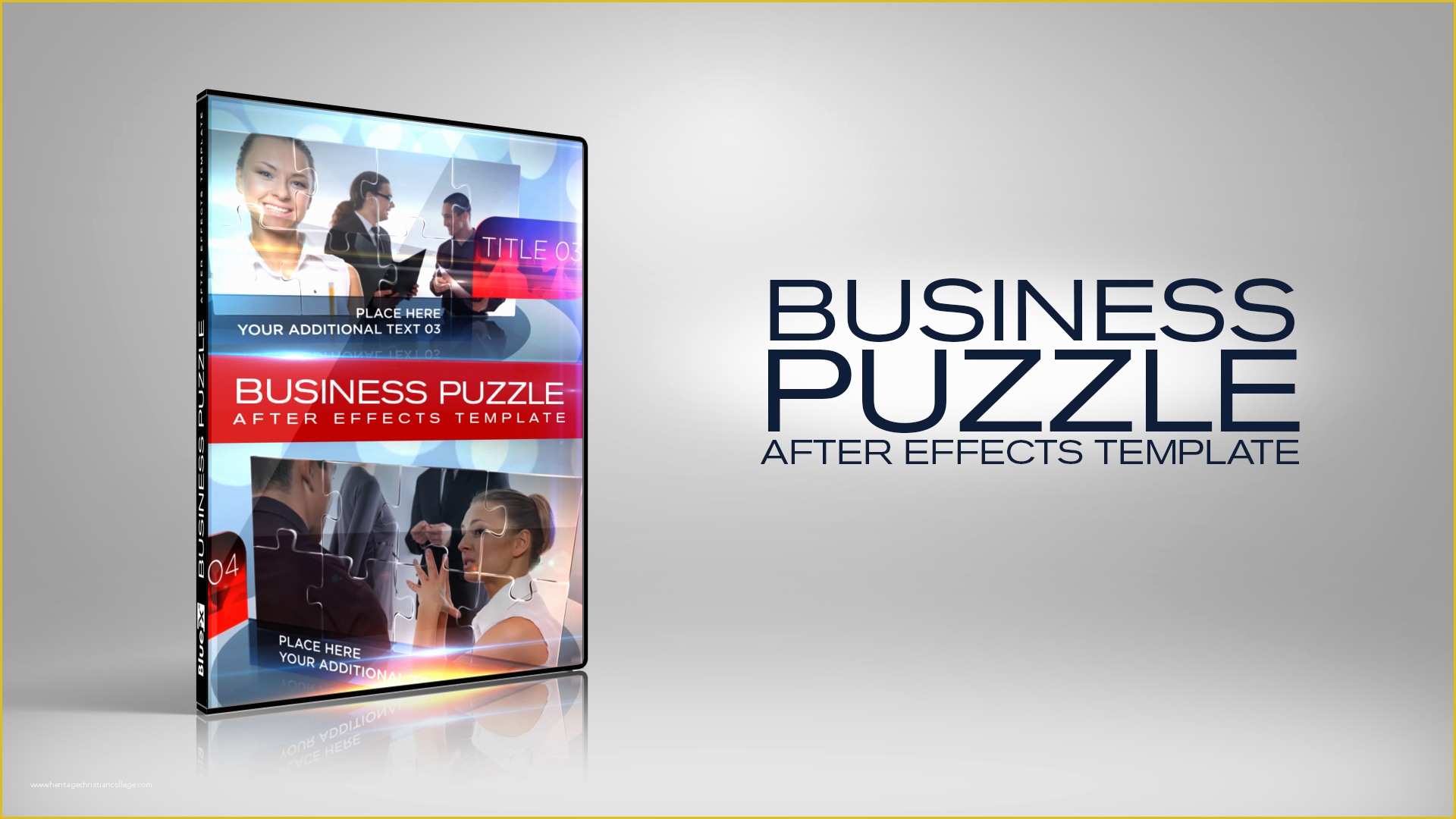 Free after Effect Promo Template Of Business Puzzle after Effects Template